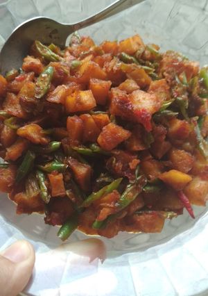 Foto resep Sambal goreng kentang buncis