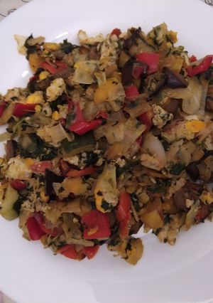 Una foto de Revuelto de verduras