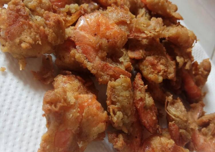 Resep Udang goreng tepung simple banget Anti Gagal