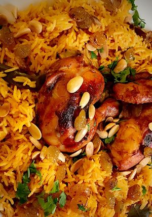 صورة لوصفة الكبسة بالدجاج 🍗🥘
