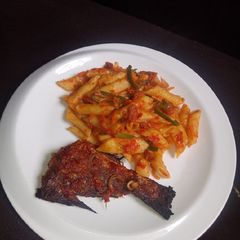 A picture of Penne pasta.