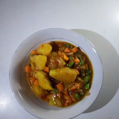 A picture of Veggie potato porridge.