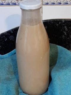 Una foto de Bebida vegetal de castañas con miel
