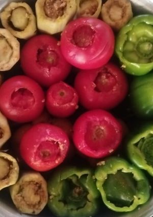 عکسی از دستور دلمه سبزیجات