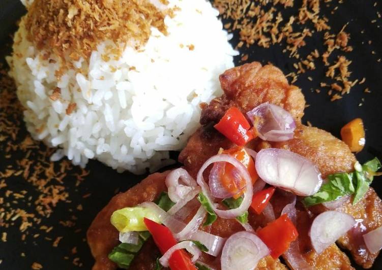 Chicken chop+sambal matah bali