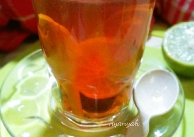 Resep Teh serani (serai jeruk nipis) Anti Gagal