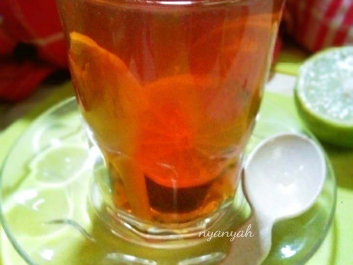 Resep Teh serani (serai jeruk nipis) Anti Gagal