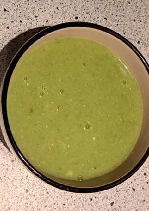 Une photo de Soupe au brocolis et au kiri