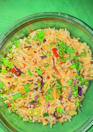 A picture of Vegetable Fried Rice.