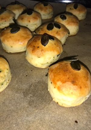 Tökmagos pogácsa recept fotója