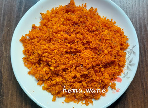 A picture of Dry coconut chatani.