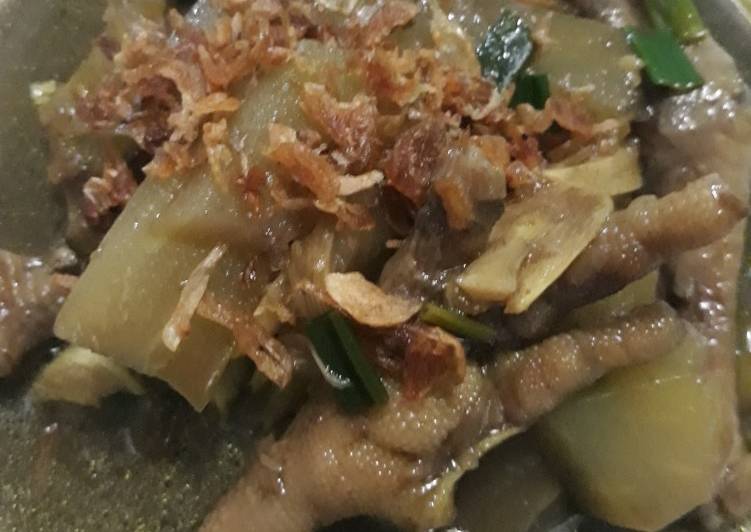 Labu Siam Ceker Bumbu Rawon