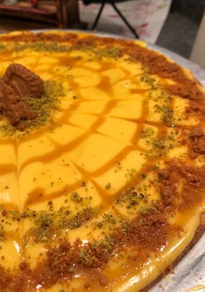 صورة لوصفة كيكة الكراميل الدافيه