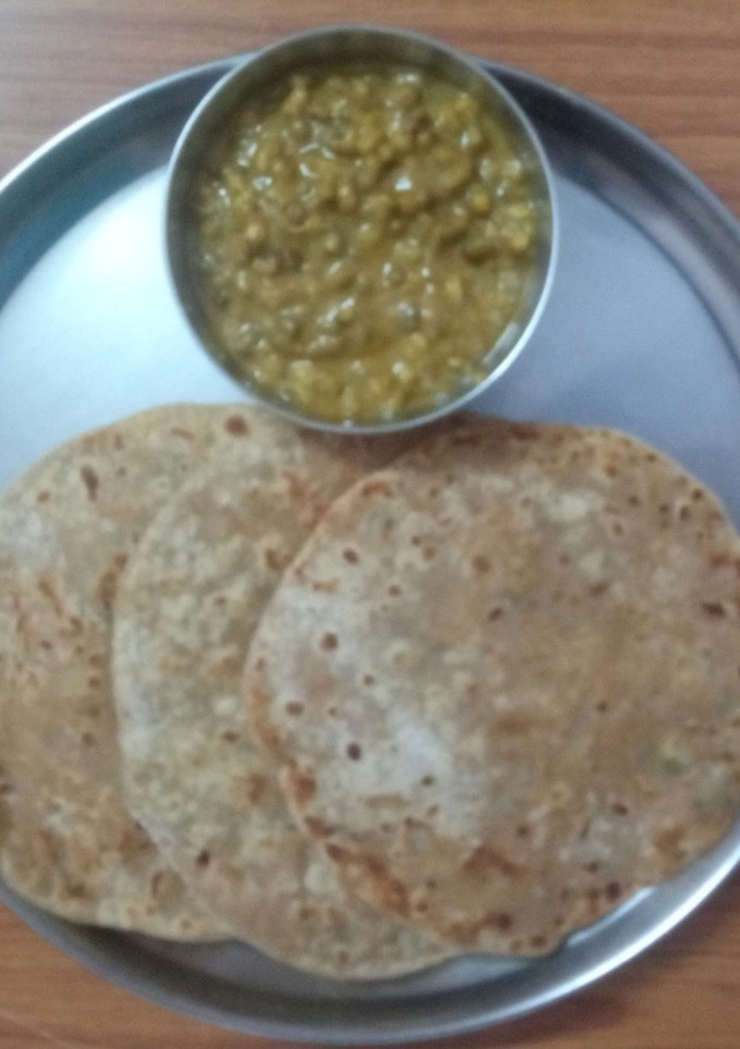 மீல் மேக்கர் கோதுமை பராத்தா(Meal maker wheat paratha recipe in tamil) செய்முறை முக்கிய புகைப்படம்