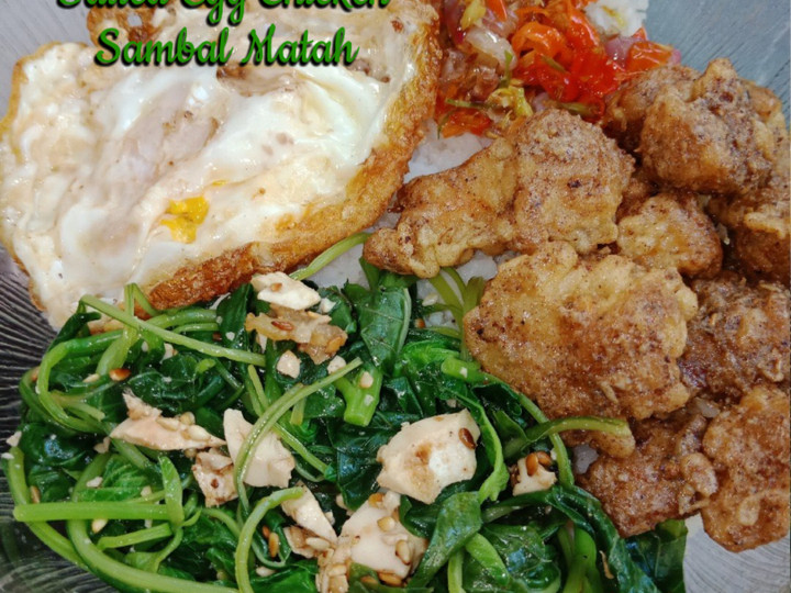 Resep Rice Bowl 🍲 Salted Egg Chicken Sambal Matah yang Lezat