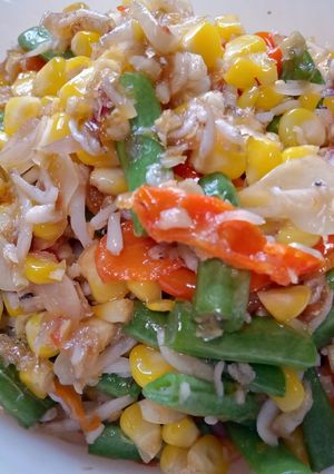Foto resep Tumis jagung buncis teri medan