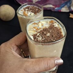 A picture of Chikoo spice fusion juice in 5 minutes.