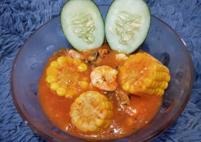 Resep Udang dan Kerang Saus Padang Anti Gagal