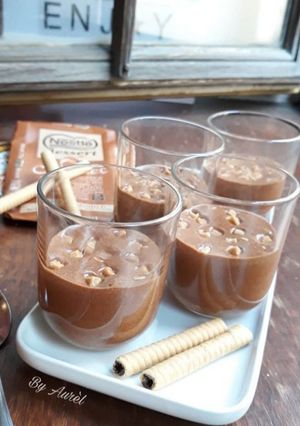 Une photo de ☆Mousse Chocolat Caramel et Pépites de Caramel☆