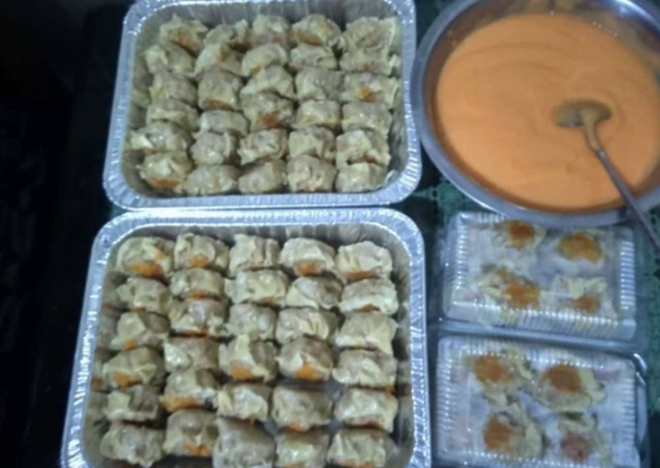 Siomay Ayam Udang Saus Mentai