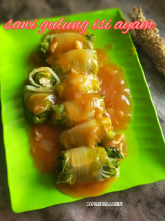 Foto resep Sawi gulung isi ayam