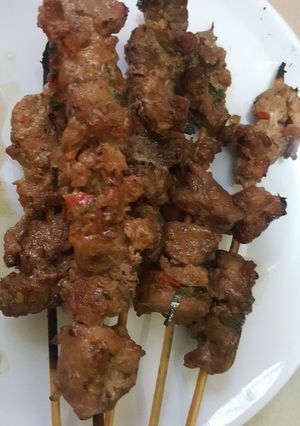Foto resep Sate daging pedas