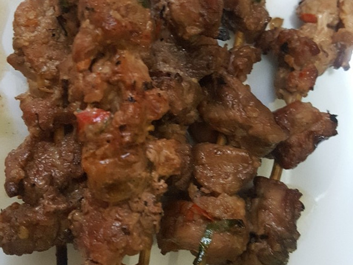 Langkah Mudah untuk Menyiapkan Sate daging pedas Anti Gagal