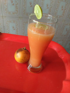 A picture of Agwaluma juice.