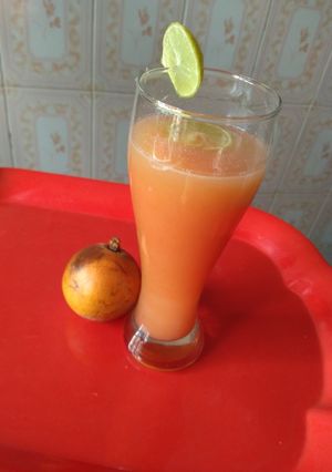 A picture of Agwaluma juice.