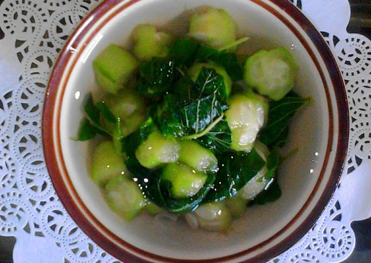 Resep Sayur Bening Gambas Bayam, Bikin Ngiler