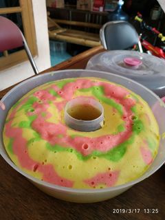Foto resep Bolu kukus warna warni