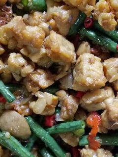 Foto resep Tumis tempe,kacang panjang+pentol bakso