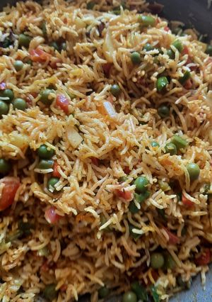 A picture of Mix veg Pulao.