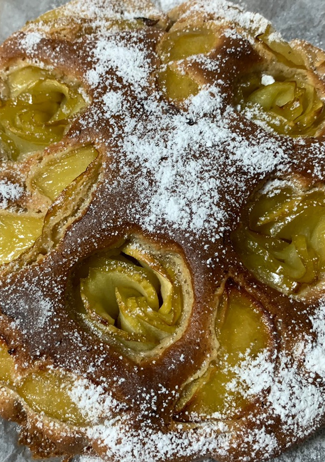 Una foto de Rosas de Manzana Verde
