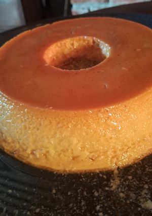 Una foto de Flan
