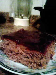 A picture of barbeque meatloaf.