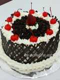 Black sweet cake pudding