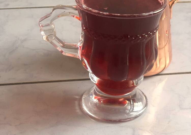 Recipe of Homemade Hibiscus garlic tea