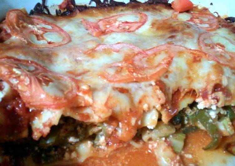 Easiest Way to Make Super Quick Homemade vegetarian lasagna