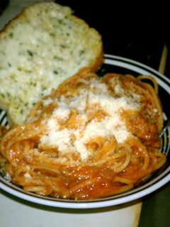 A picture of Beef and Pepperoni Spaghetti.