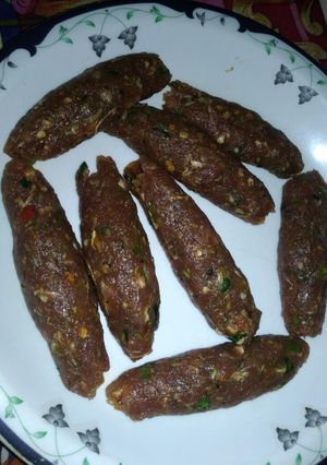 A picture of Seekh Kabab without seekh.