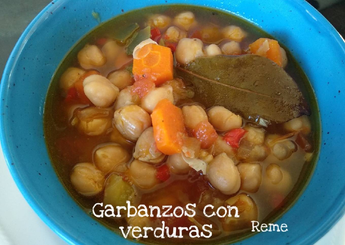 Garbanzos con verduras (crockpot)