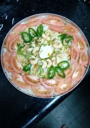 A picture of Veg biryani.
