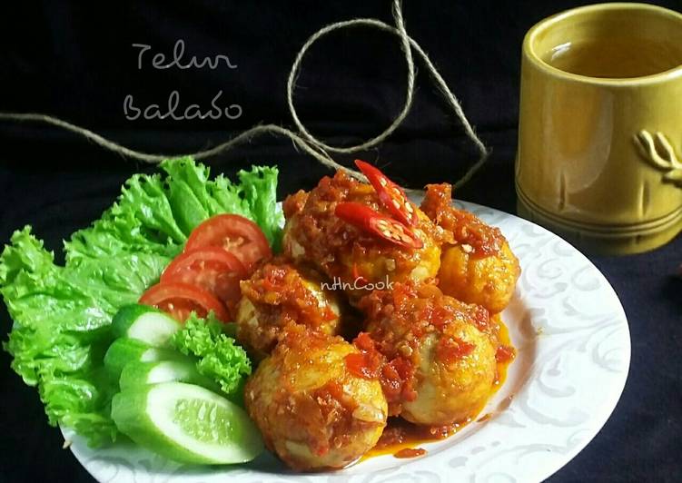 Telur Balado + tips supaya tdk meledak saat digoreng