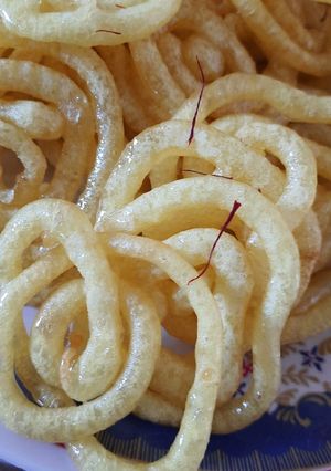 A picture of Kesar Jalebi.
