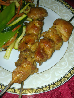 A picture of Chicken Kebobs.