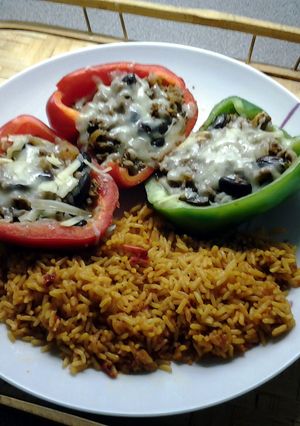 A picture of Spicy Stuffed Chilli Bell Peppers.