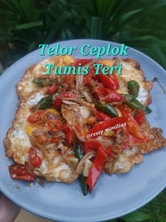 Foto resep Telor Ceplok Tumis Teri