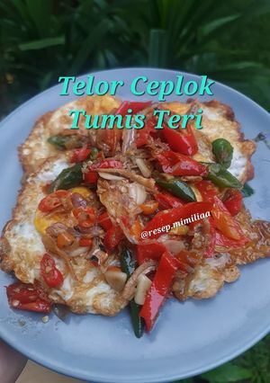 Foto resep Telor Ceplok Tumis Teri
