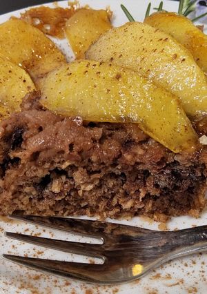 Zabpelyhes-diós sütemény, mikróban (glutén- és tejmentes) recept fotója